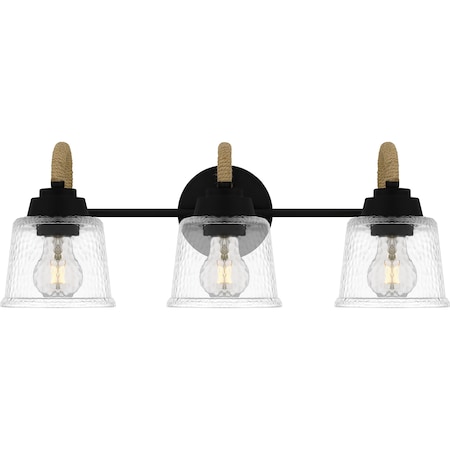Quoizel Seabreeze Bath 3 Lights Matte Black SEB8622MBK